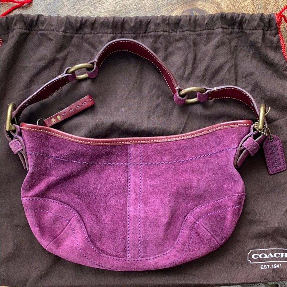 Coach suede purse